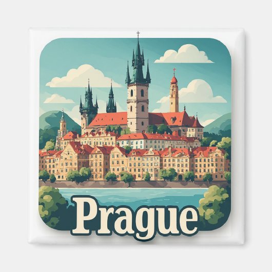 Aimant Collection Destination Prague (Devant)