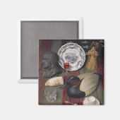 Aimant Collection d'objets, y compris une tasse (Recto/Verso)