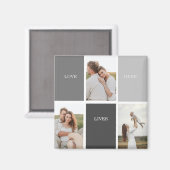 Aimant Collection Famille Moderne Photo & Grey Beau Cadea (Recto/Verso)