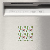 Aimant Collection Llamarama | Cactus & Llama Motif (In Situ (Lave-vaisselle))
