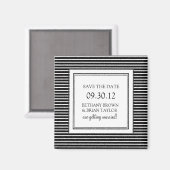 Aimant Collection noire et blanche Enregistrer l'aimant d (Recto/Verso)