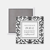 Aimant Collection noire et blanche Enregistrer l'aimant d (Recto/Verso)