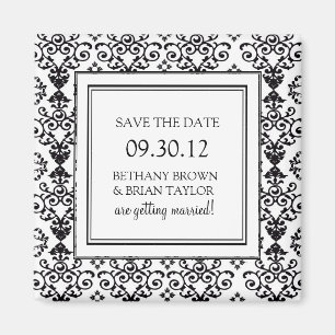 Aimant Collection noire et blanche Enregistrer l'aimant d