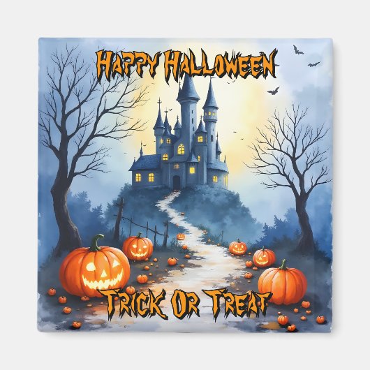 Aimant Collection populaire Halloween mignonne et effraya (Devant)