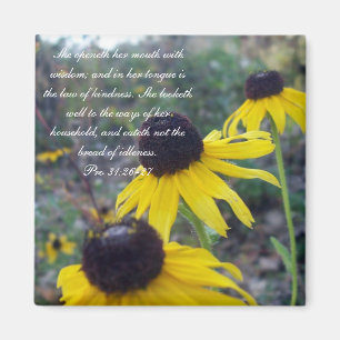 Aimant Collection Proverbes 31 ~ Pro 31:26-27