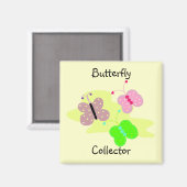 Aimant Collectionneur de papillons (Recto/Verso)