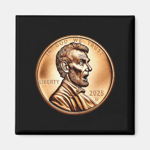 Aimant Collectionneur de pièces de monnaie amusant Présid