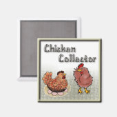 Aimant collectionneur de poulets (Recto/Verso)