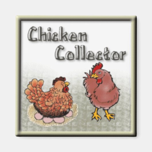 Aimant collectionneur de poulets (Devant)