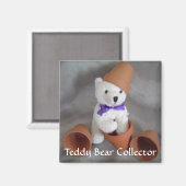 Aimant Collectionneur d'ours en peluche (Recto/Verso)