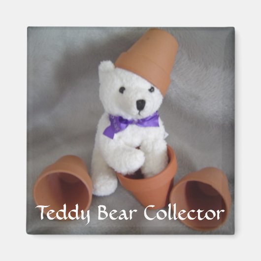 Aimant Collectionneur d'ours en peluche (Devant)