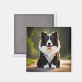 Aimant Collie de Border (Recto/Verso)