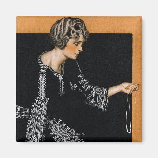 Aimant Collier de perle cassé (Devant)