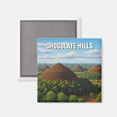 Aimant Collines de chocolat Bohol Philippines Voyage (Recto/Verso)