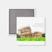 Aimant Colluseum Rome Watercolor (Recto/Verso)