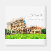 Aimant Colluseum Rome Watercolor (Devant)