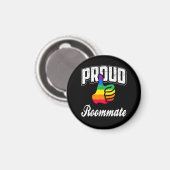 Aimant Colocataire Gay Pride (Recto/Verso)
