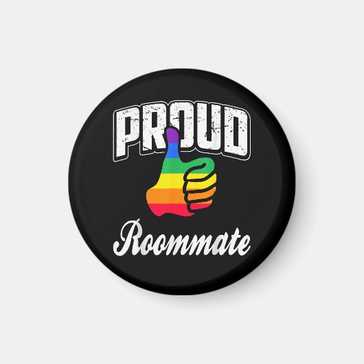 Aimant Colocataire Gay Pride (Devant)