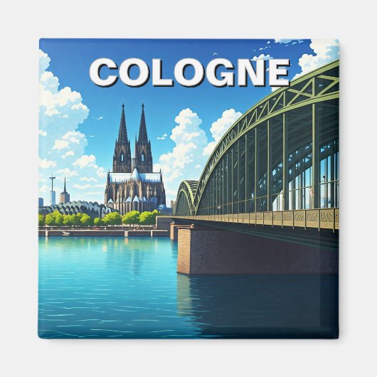 Aimant Cologne Allemagne Travel (Devant)