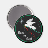 Aimant Colombe blanche (Recto/Verso)