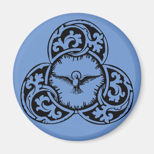 Aimant Colombe du Saint-Esprit symbole chrétien (Devant)