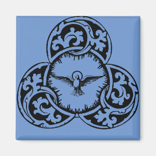 Aimant Colombe du Saint-Esprit symbole chrétien