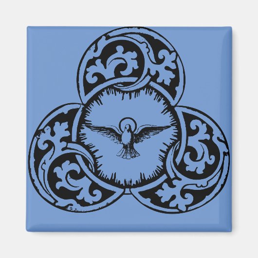 Aimant Colombe du Saint-Esprit symbole chrétien (Devant)