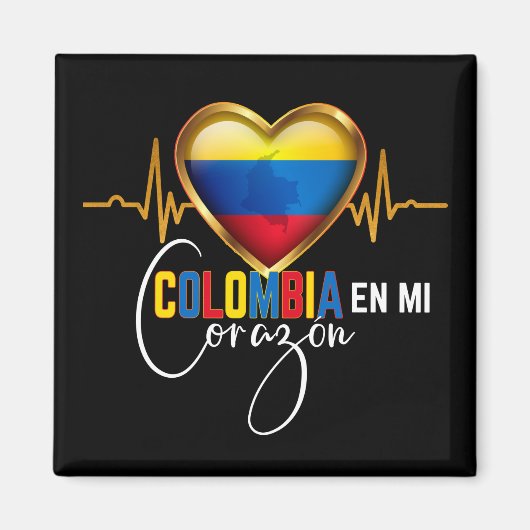 Aimant Colombia en mi Corazon Colombian Pride (Devant)