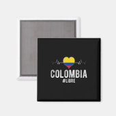 Aimant Colombie #libre Colombie Libre Drapeau Colombien P (Recto/Verso)