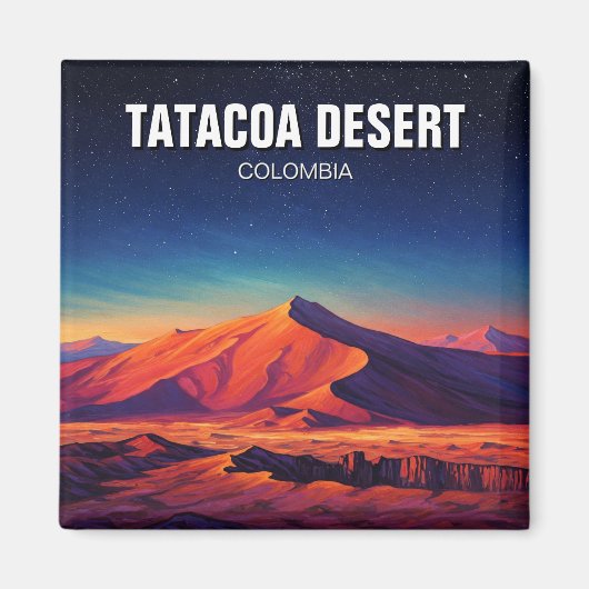 Aimant Colombie Tatacoa Desert Nuit Voyage (Devant)