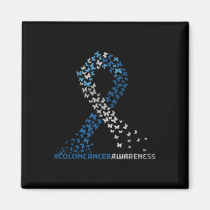 Aimant Colon Cancer Awareness Colonoscopie Blue Ribbon
