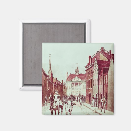 Aimant Colonel et soldat, Première Rhode continentale (Recto/Verso)