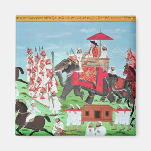 Aimant Colonel James Todd voyageant par l'éléphant