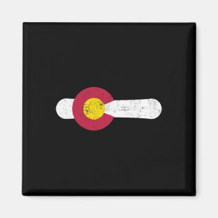 Aimant Colorado Drapeau Snowboard Poudre Neige Ski Aspen