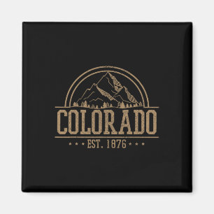 Aimant Colorado - Montagnes Rocheuses Établies en 1876 Ra