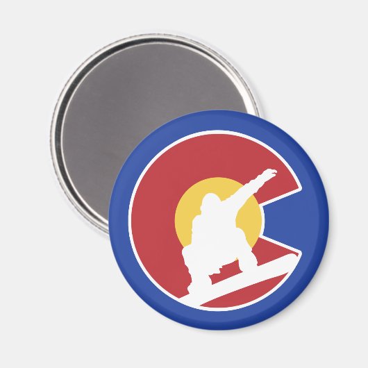 Aimant Colorado Snowboard (Recto/Verso)