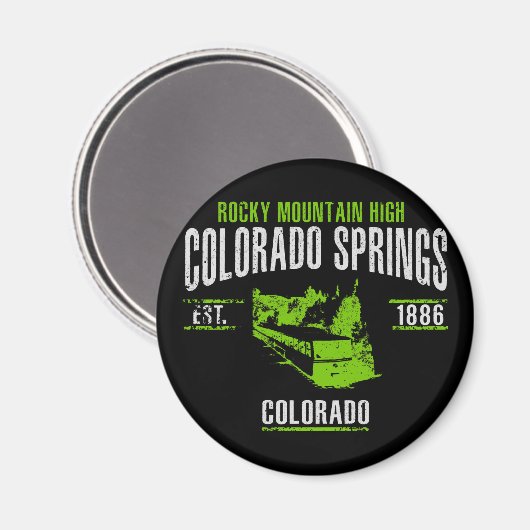 Aimant Colorado Springs (Recto/Verso)