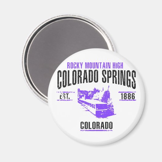 Aimant Colorado Springs (Recto/Verso)