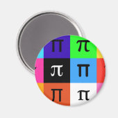 Aimant colorblock happy pi day (Recto/Verso)