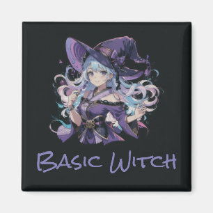 Aimant Coloré/Anime/sorcière/Halloween