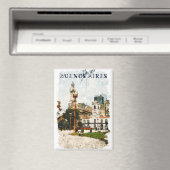 Aimant Coloré Buenos Aires Argentine Skyline (In Situ (Lave-vaisselle))