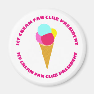 Aimant coloré de crème glacée