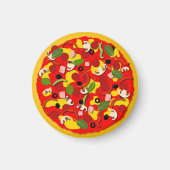 Aimant Coloré Pizza Lover (Devant)