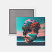 Aimant Colored skull (Recto/Verso)