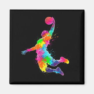 Aimant Colorful Basball Player For Sports Basball Fan