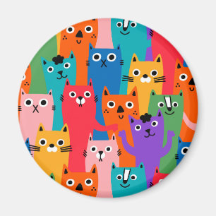 Aimant Colorful cats