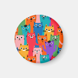 Aimant Colorful cats