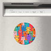 Aimant Colorful cats (In Situ (Lave-vaisselle))