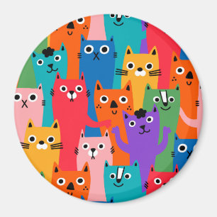 Aimant Colorful cats