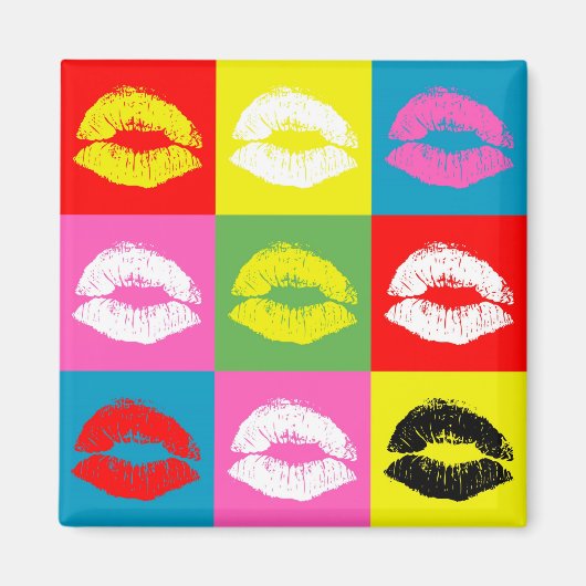 Aimant Colorful lips (Devant)